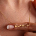 Mama 18K Gold Plated Waterproof Stainless Steel Necklace
