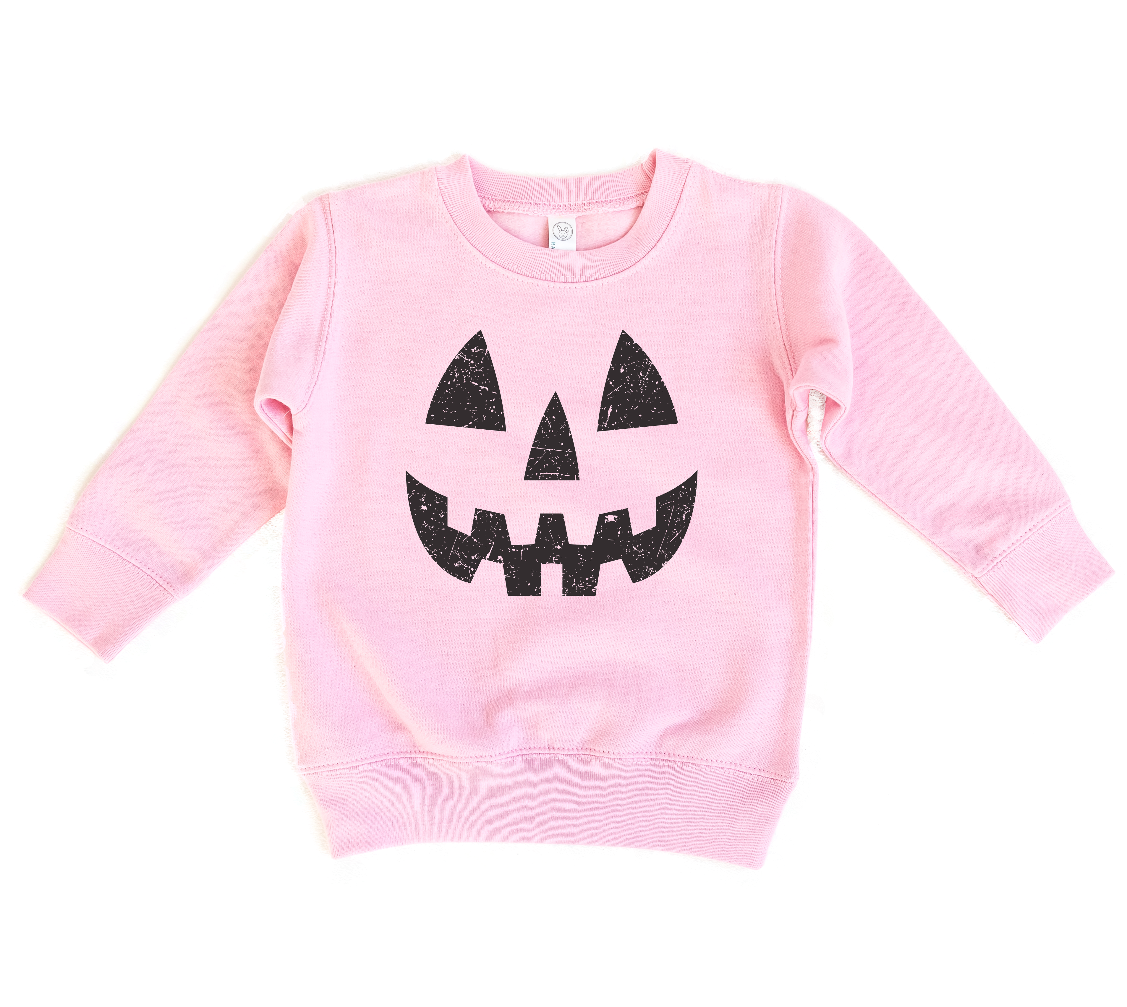 Pink Pumpkin Smiley Halloween Sweatshirt