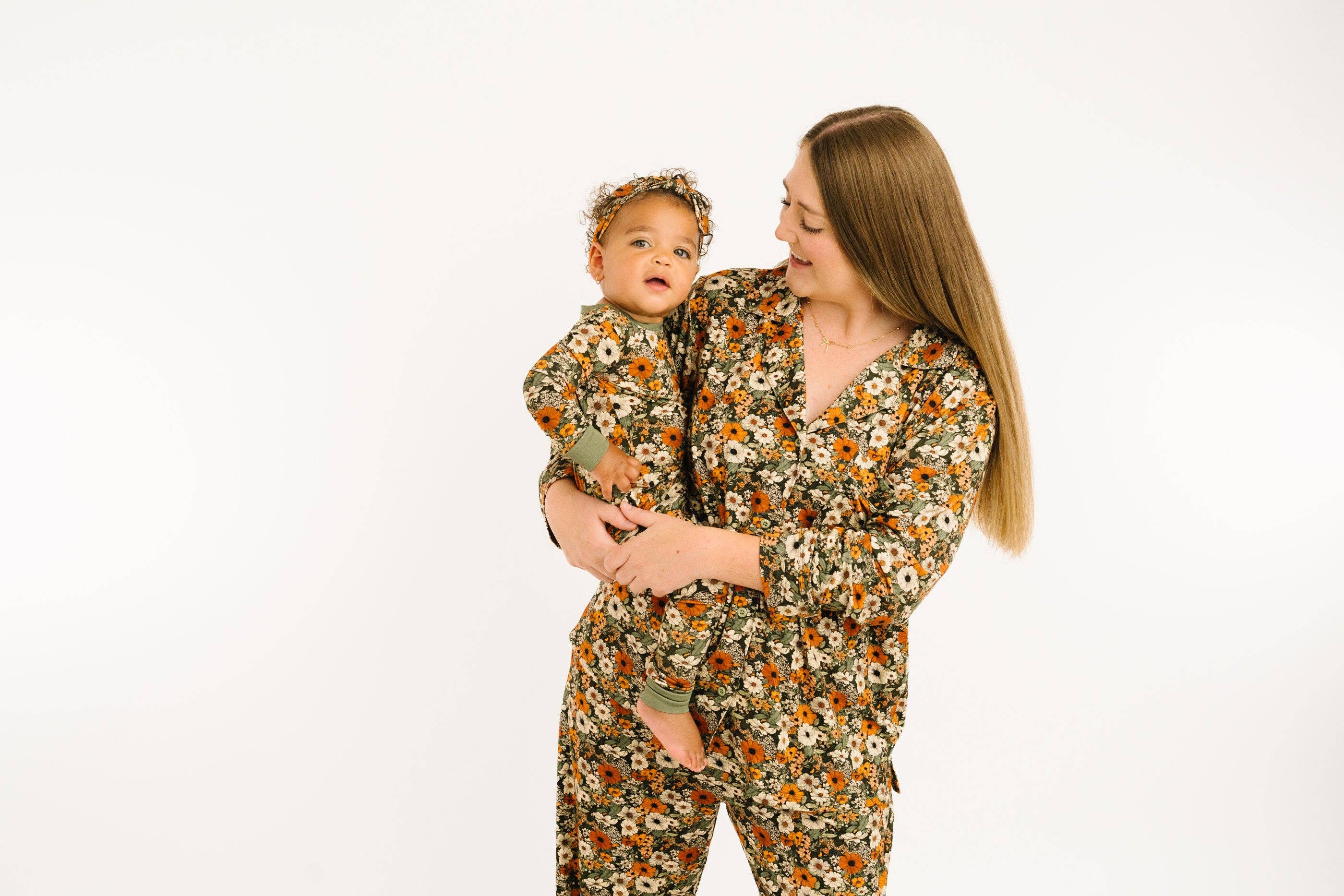 Rustic Blooms Women's Button Up Long Sleeve Set