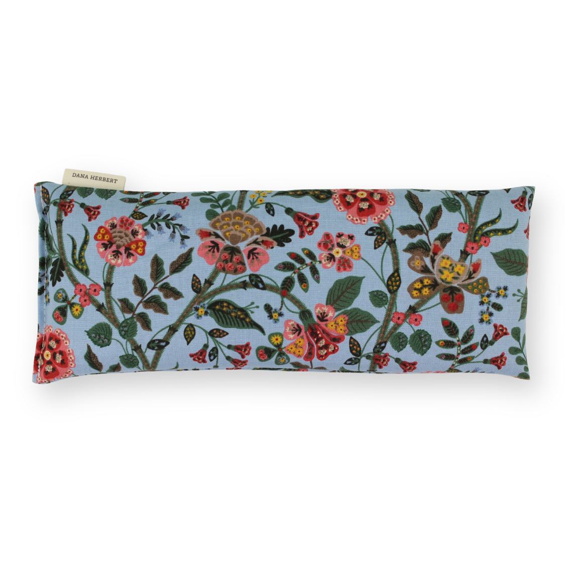 Gracie Folk Art Floral Slate Blue Unscented Aromatherapy Eye Pillow