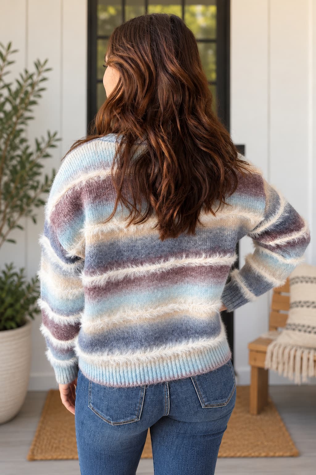 Molly Bracken Emma Mauve Knit Sweater