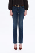 Mid Rise Slim Straight Front