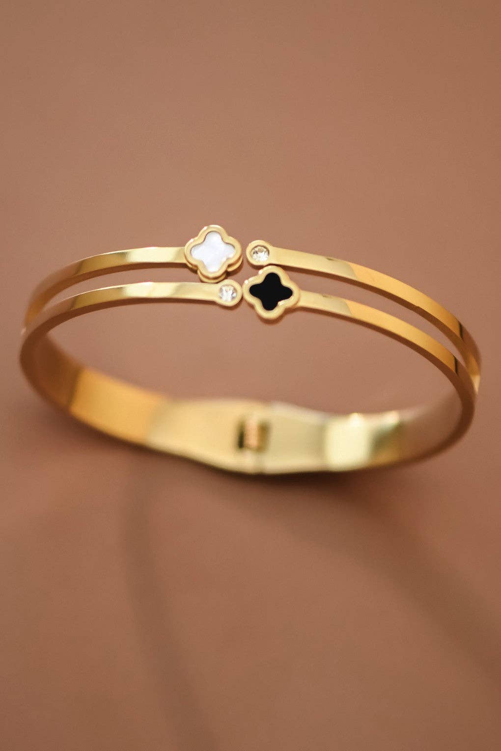 Slip-On Bangle 18K Gold PVD Plated Waterproof Stainless Steel