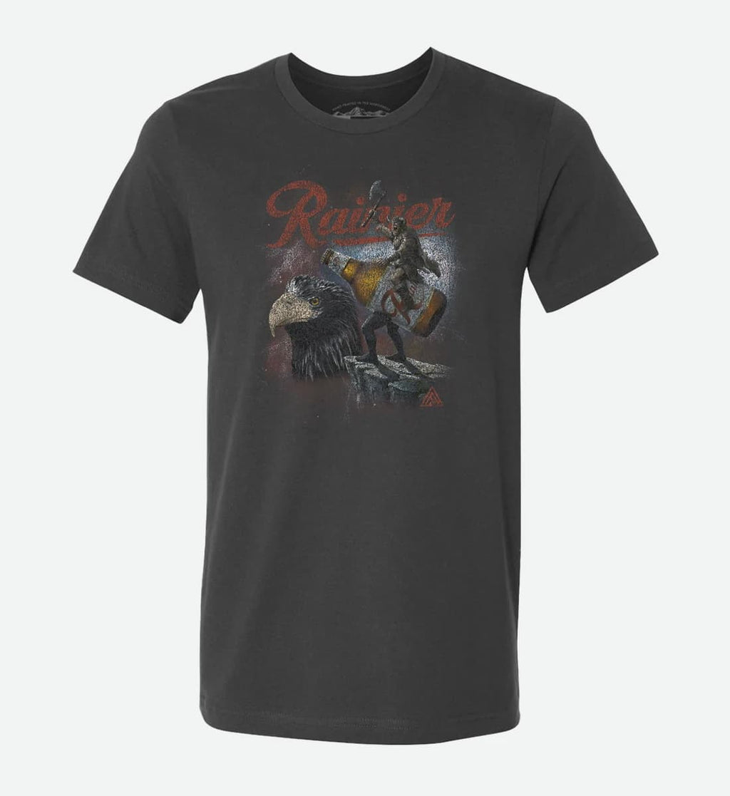 Grey graphic Rainier Beer t-shirt