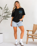 Black Oversized Seahawks Tee