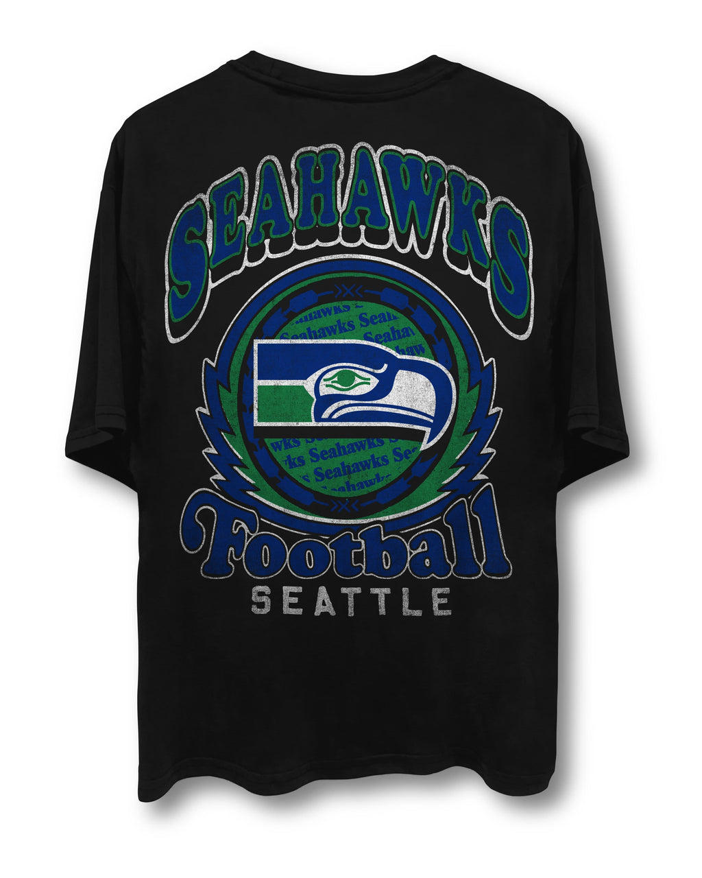 Black Oversized Seahawks Tee