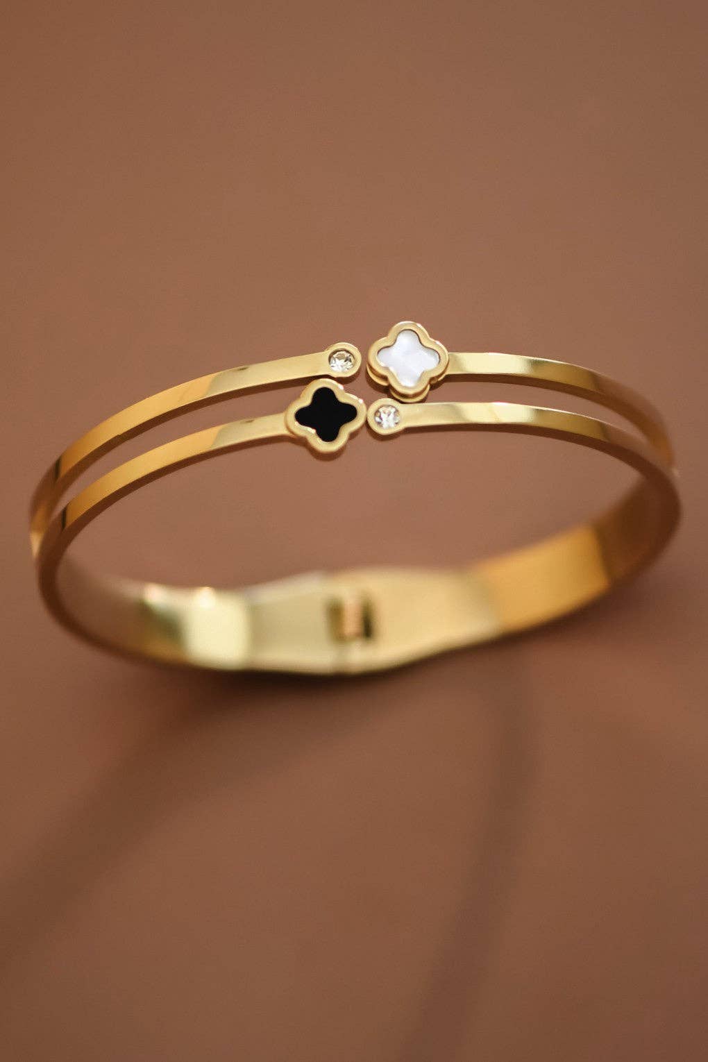 Slip-On Bangle 18K Gold PVD Plated Waterproof Stainless Steel