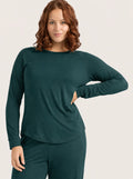 Boody Forest Green Goodnight Raglan Sleep Top