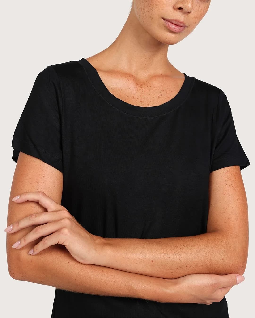 Boody Black Goodnight Bamboo Sleep Tee
