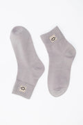 Gray Happy Face Socks