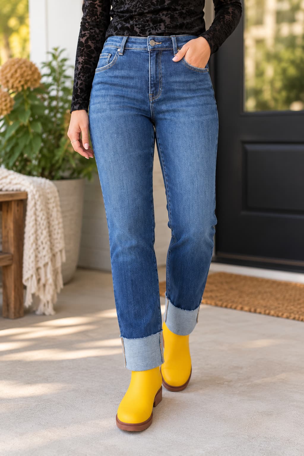 Bayeas Hong Kong High Rise Straight Denim