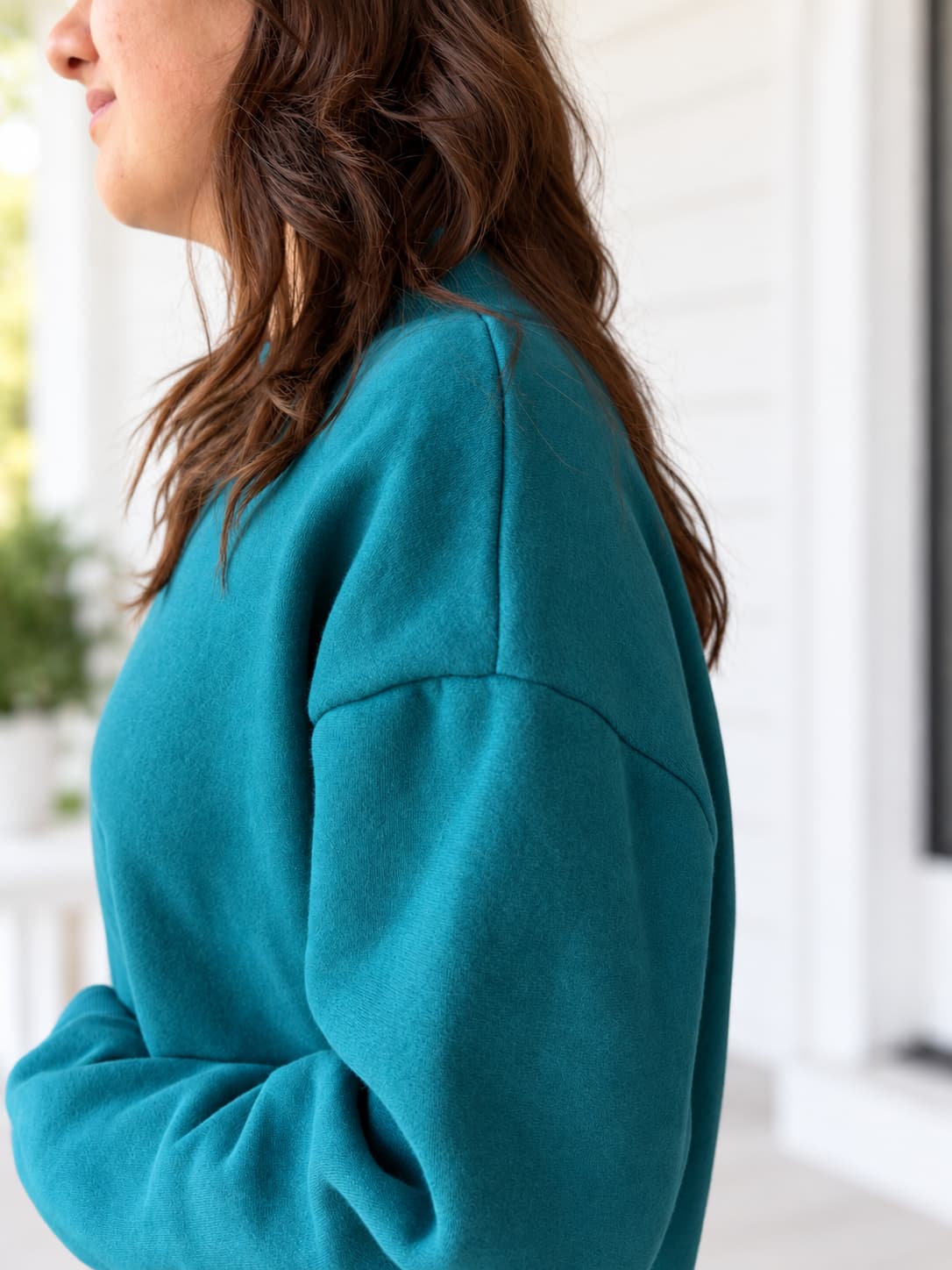 Lyons Blue Mock Neck Sweatshirt