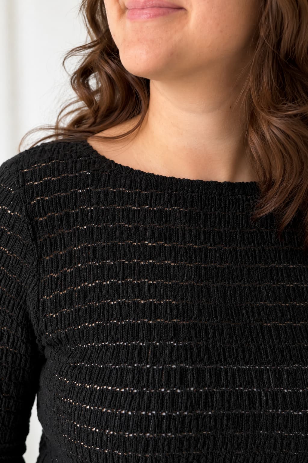 Bossa Nova Textured Long Sleeve Top