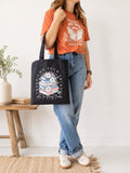 Floral Book Lover Tote Bag