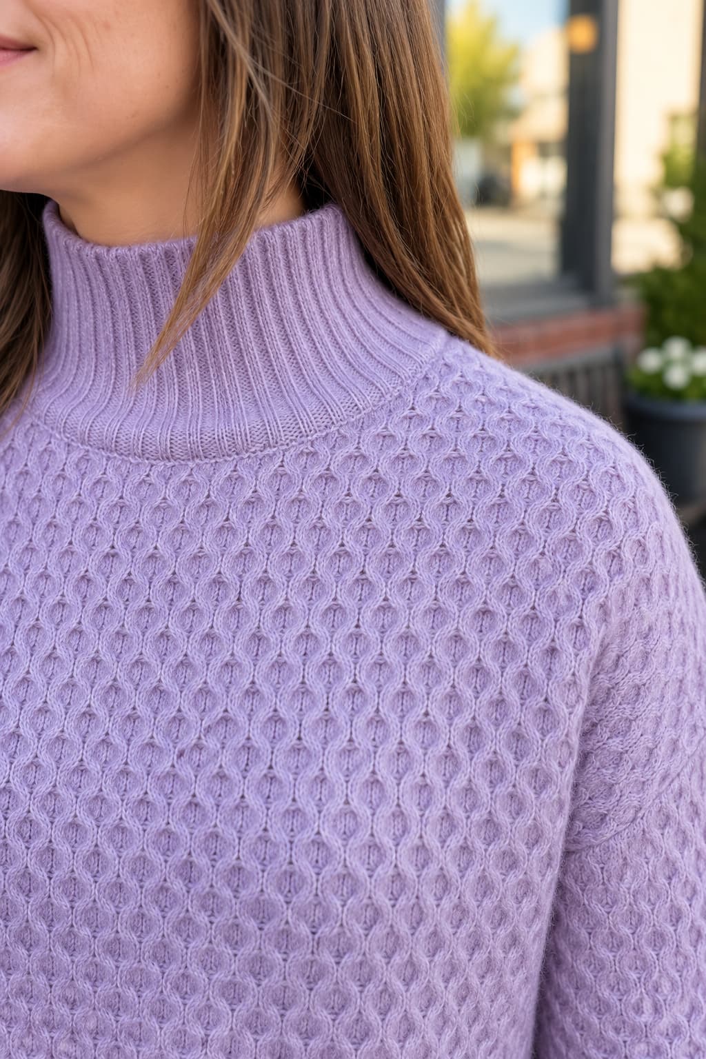 Molly Bracken Wilma Mauve Knit Sweater